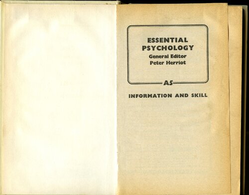 Information and Skill