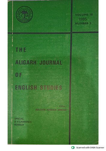 The Aligarh Journal of English Studies