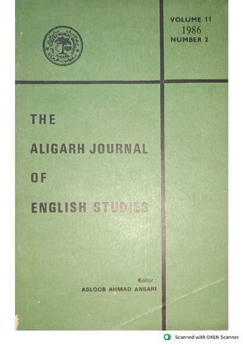 The Aligarh Journal of English Studies