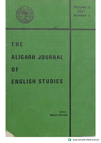 The Aligarh Journal of English Studies