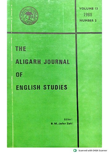 The Aligarh Journal of English Studies