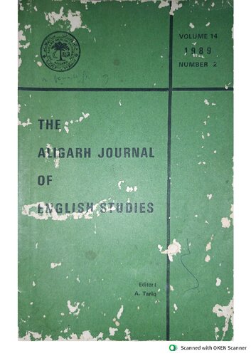 The Aligarh Journal of English Studies
