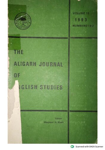 The Aligarh Journal of English Studies