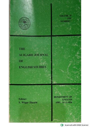 The Aligarh Journal of English Studies