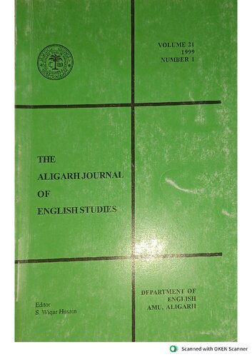 The Aligarh Journal of English Studies