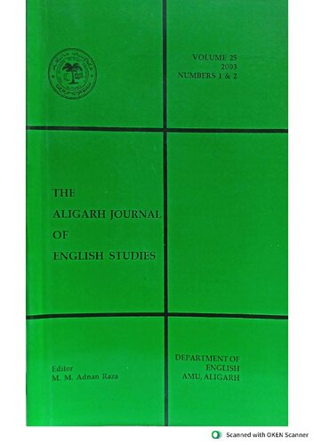 The Aligarh Journal of English Studies