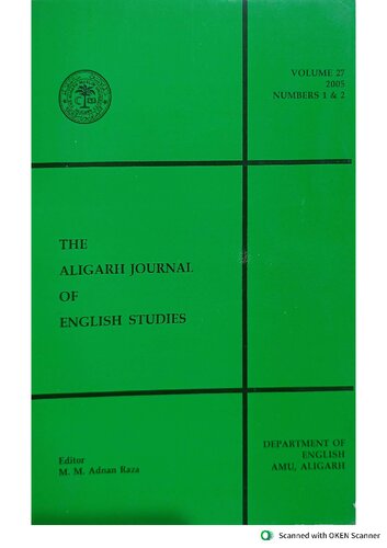 The Aligarh Journal of English Studies