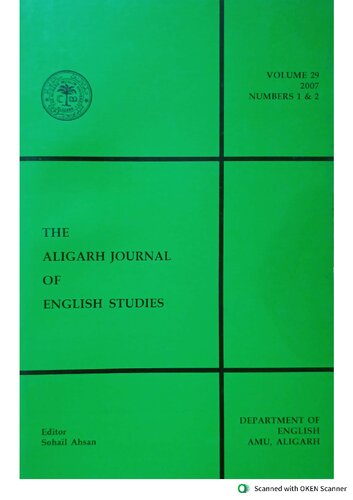 The Aligarh Journal of English Studies