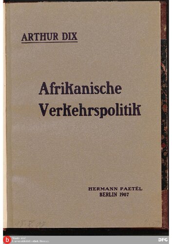 Afrikanische Verkehrspolitik