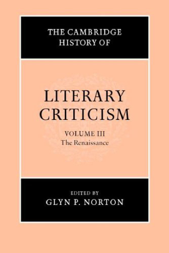 The Cambridge History of Literary Criticism, Vol. 3: The Renaissance