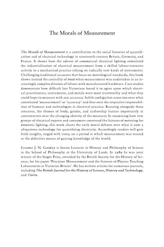 The Morals of Measurement: Accuracy, Irony, and Trust in Late Victorian Electrical Practice