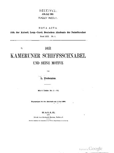 Der Kameruner Schiffsschnabel und seine Motive