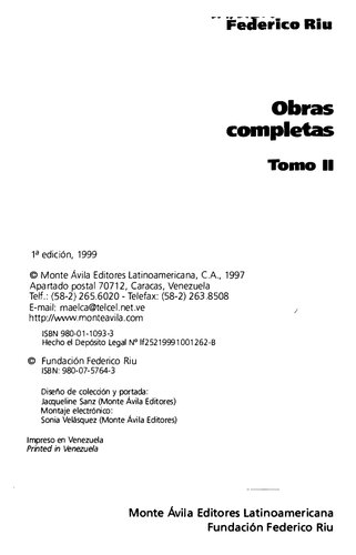 Obras completas. Tomo II