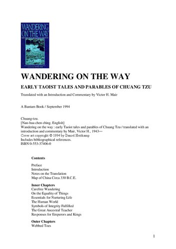Wandering on the Way - Early Taoist Tales and Parables of Chuang Tzu