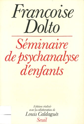 Seminaire de psychanalyse d'enfants