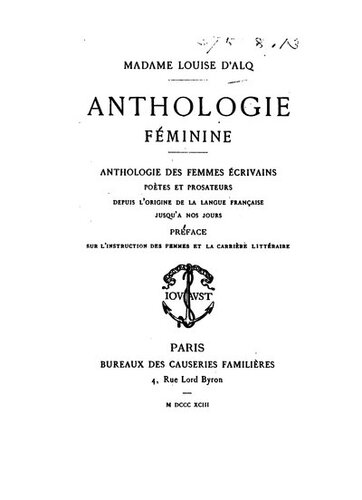 Anthologie féminine