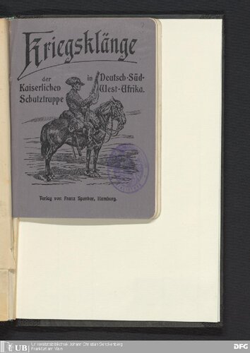 Kriegsklänge der Kaiserlichen in Deutsch-Süd-West-Afrika