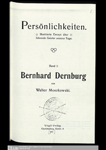 Bernhard Dernburg