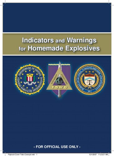 Indicators and Warnings for Homemade Explosives