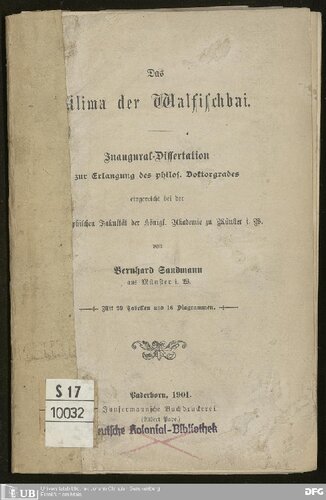 Das Klima der Walfischbai