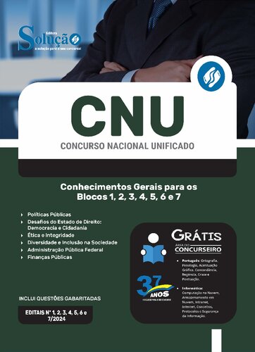 Concurso Nacional Unificado - CNU - Conhecimentos gerais para os blocos 1 a 7