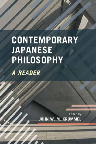 Contemporary Japanese Philosophy: A Reader