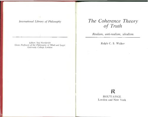 The Coherence Theory of Truth