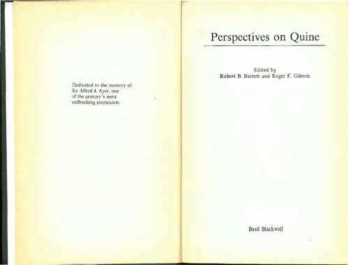 Perspectives on Quine