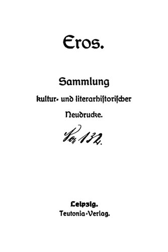 Abhandlung von dem Gebrauche der Alten, fürnehmlich der Griechen und Römer, ihre Geliebte zu schlagen