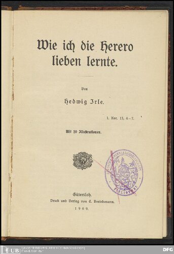 Wie ich die Herero lieben lernte