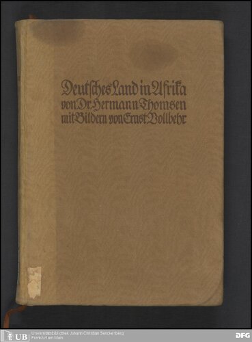 Deutsches Land in Afrika