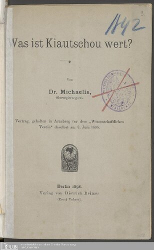 Was ist Kiautschou wert?