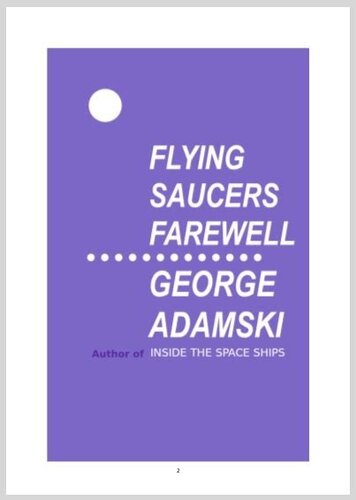Flying saucers farewell