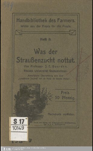 Was der Straußenzucht nottut