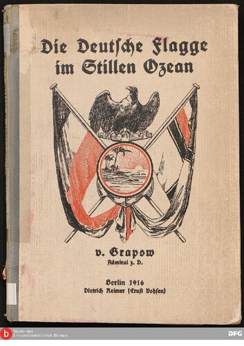 Die deutsche Flagge am Stillen Ozean