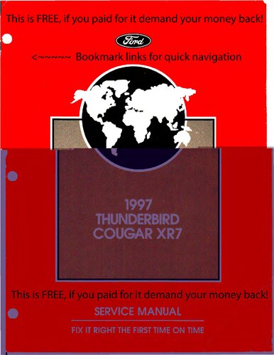 Ford Lincoln Mercury 4R70W Transmission Service Manual (OEM)