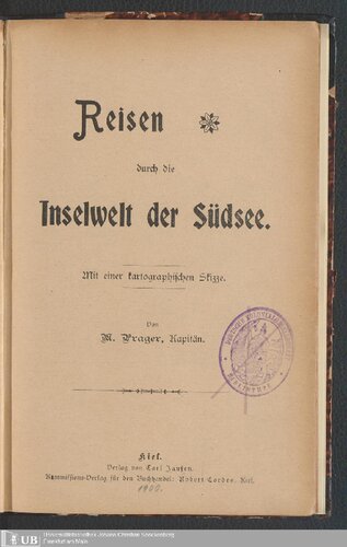 Reisen durch die Inselwelt der Südsee