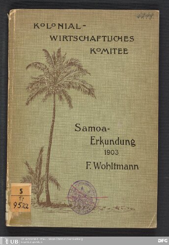 Pflanzung und Siedlung auf Samoa : Erkundungsbericht