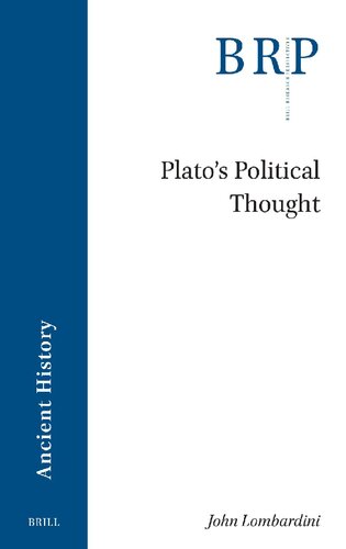 Plato's Political Thought (Brill Research Perspectives in Ancient History)