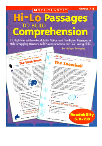 Hi-Lo Passages to Build Comprehension: Grades 7-8