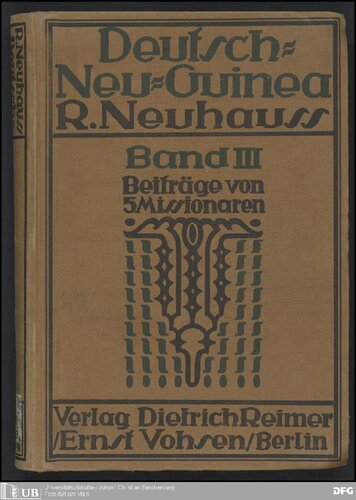 Deutsch Neu-Guinea in drei Bänden
