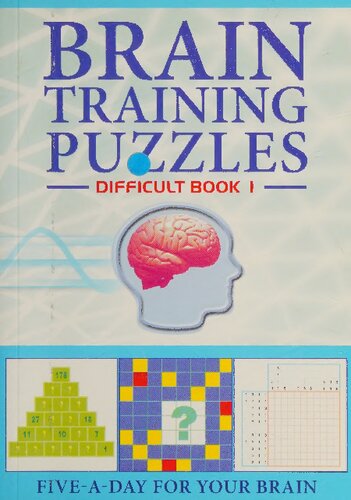 Brain Training Puzzles: Difficult Book 1