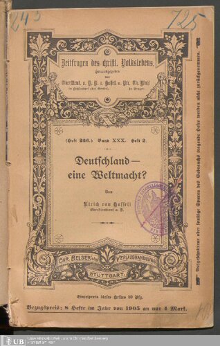 Deutschland - eine Weltmacht?