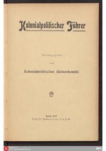 Kolonialpolitischer Führer