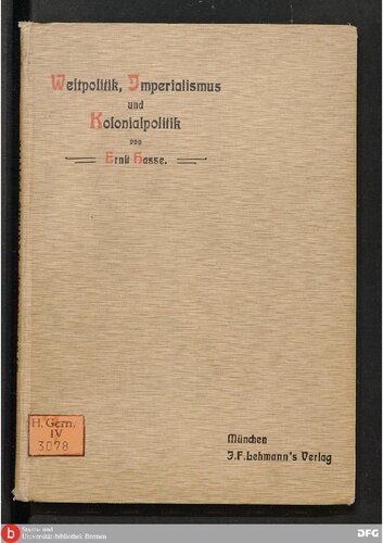 Weltpolitik, Imperialismus und Kolonialismus