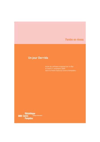 Un jour Derrida
