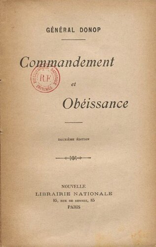 Commandement et obéissance