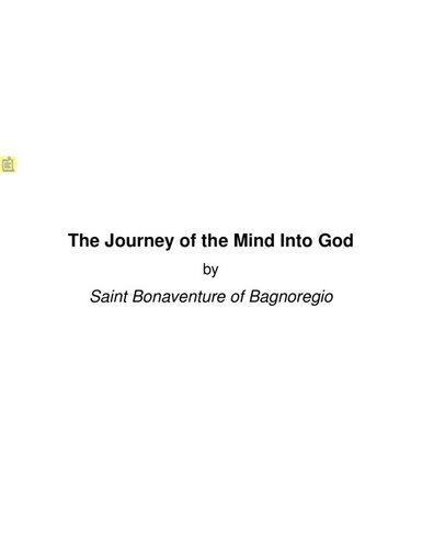 The Journey of the Mind Into God