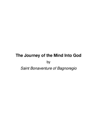 The Journey of the Mind Into God
