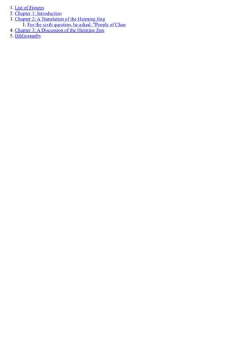 The Huiming Jing: A Translation and Discussion